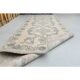 1970s vintage Turkish hand-knotted wool cotton beige runner rug 93x301