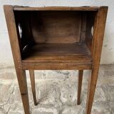 19th century solid walnut bedside table
