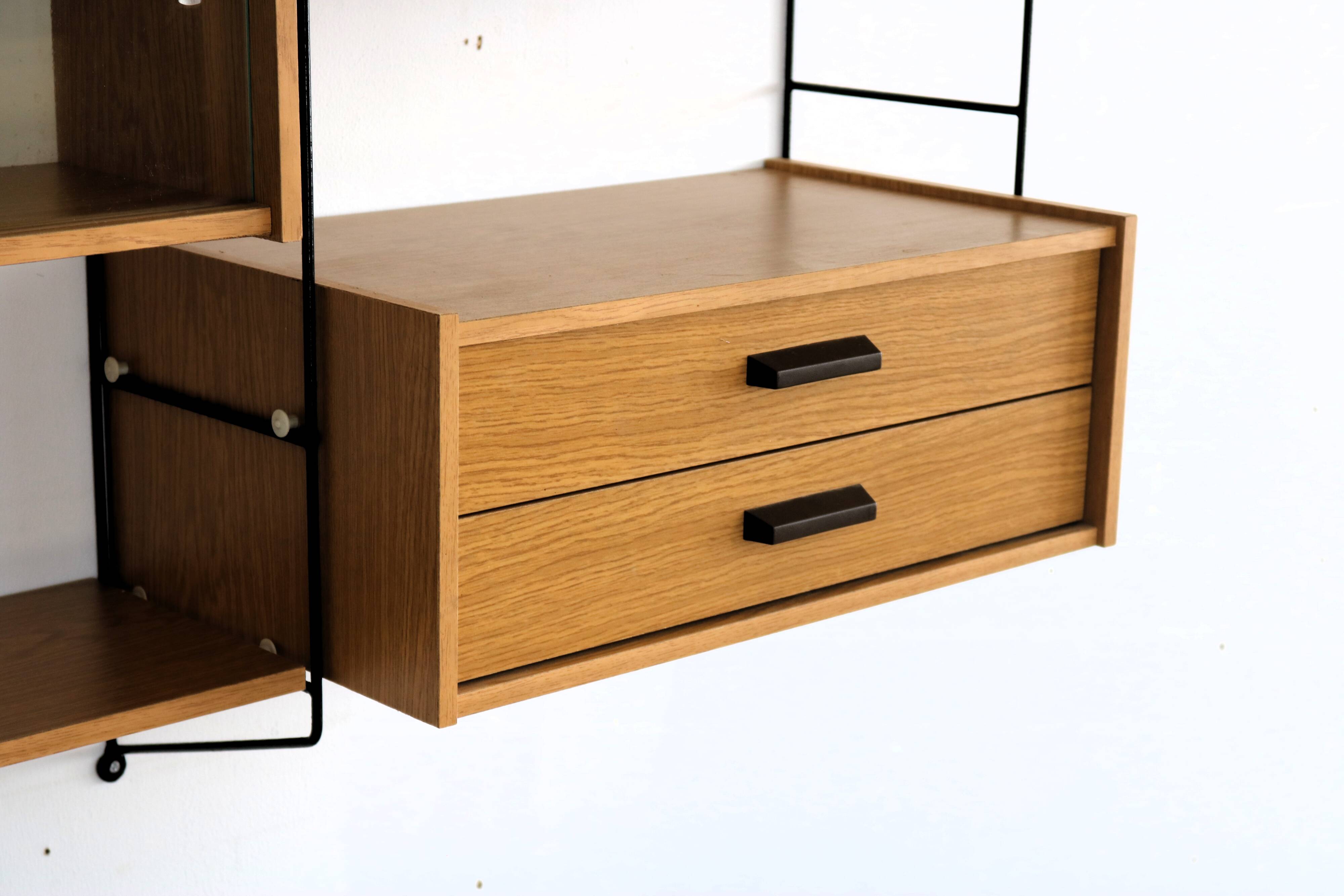vintage wall rack | wall system | 1960s | Swedish