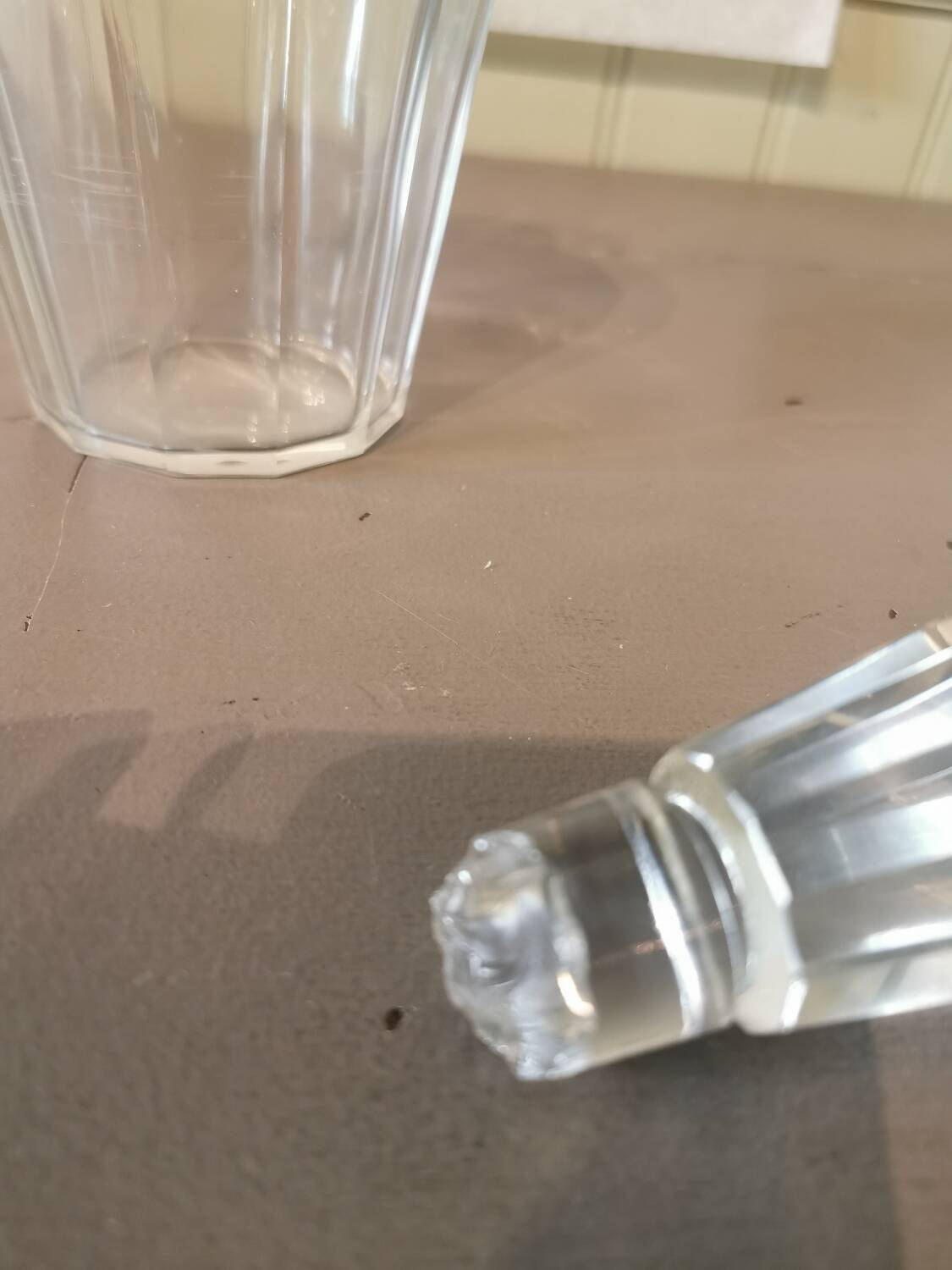 Art Deco glass carafe
