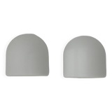 Opaline Wall Lamps by Staff Leuchten, Set of 2