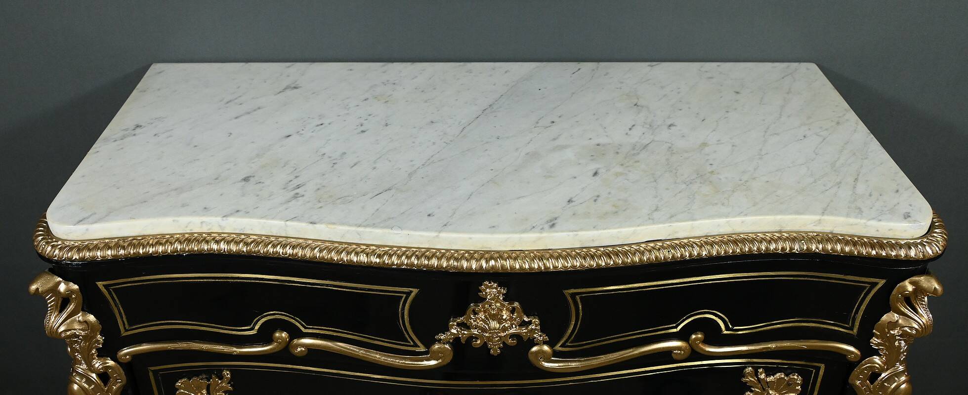 Support Furniture in Blackened Pear Wood, Napoleon III Period – Mid 19th Century