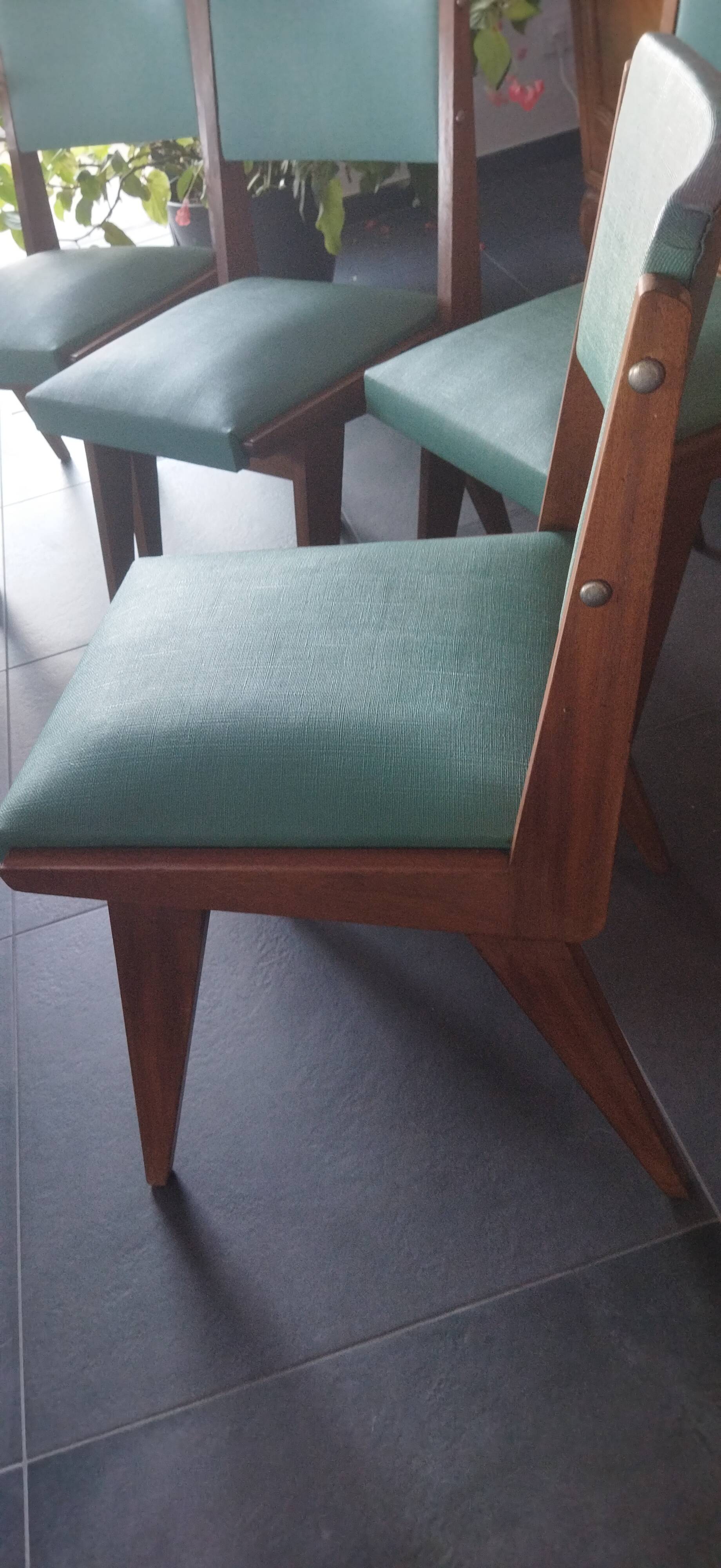Chairs in the style of Maurice Pré / 1 lot of 6 chairs
