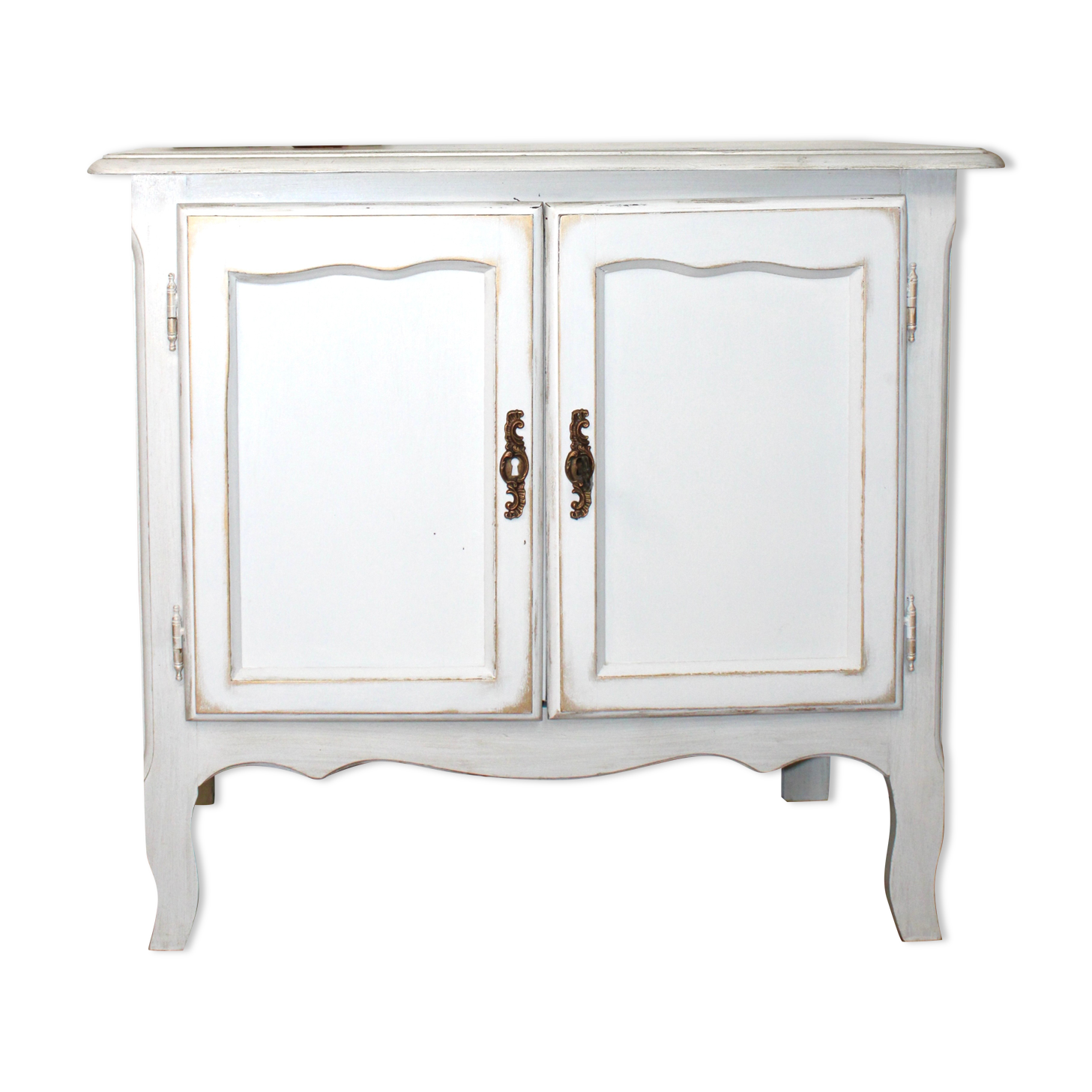 Antique furniture in white and gold wood