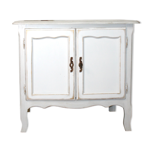 Meuble ancien en bois blanc et