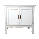 Meuble ancien en bois blanc et doré