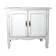 Meuble ancien en bois blanc et doré