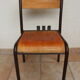 Lot de 4 chaises d'école Mullca 510 vintage