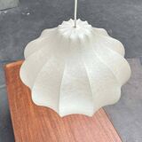 Modern mid-century Cocoon pendant lamp by Friedel Wauer for Goldkant Leuchten, 1960s.