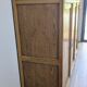 Large solid pitch pine sideboard, 206 x H150 cm, unique piece