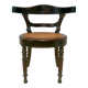Chaise ancienne de style Louis Philippe en bois et cannage