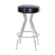 Leather black barstool, made in the 1930s