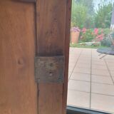 Standing man, solid oak wardrobe