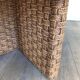 Large Round Coffee Table in Rope and Wood, in the Style of Audoux-Minet, Fra