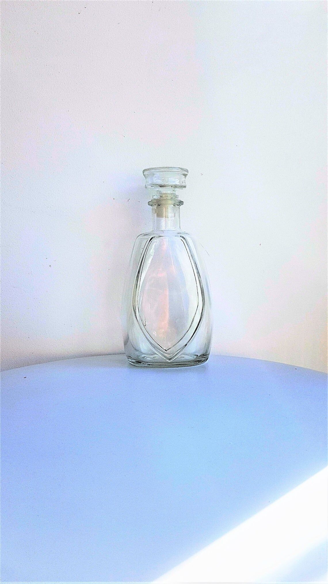 Vintage glass liqueur carafe