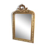 Miroir feuille d'or ancien 108 x 68 cm