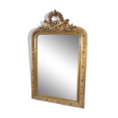 Antique gold leaf mirror 108 x 68 cm