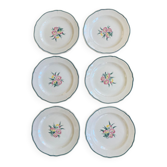 6 assiettes plates de Gien