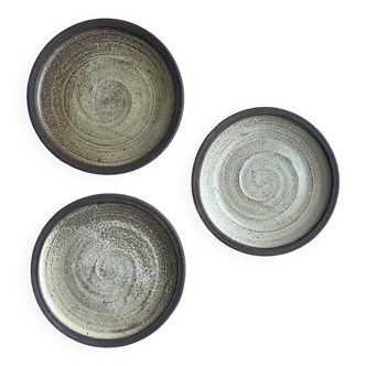 Assiettes en terre cuite  lot de 3