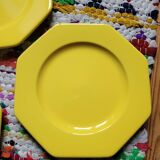 Set of 6 hexagonal plates Moulin des Loups