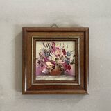 Miniature painting, oil on panel