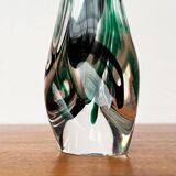 Vintage art glass vase by Max Verboeket for Kristalunie Maastricht, 1970s