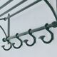Vintage coat rack / hat stand in cast iron, 1930s Art Deco.
