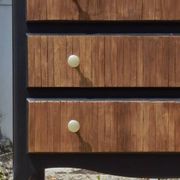 Wenge black chest of drawers