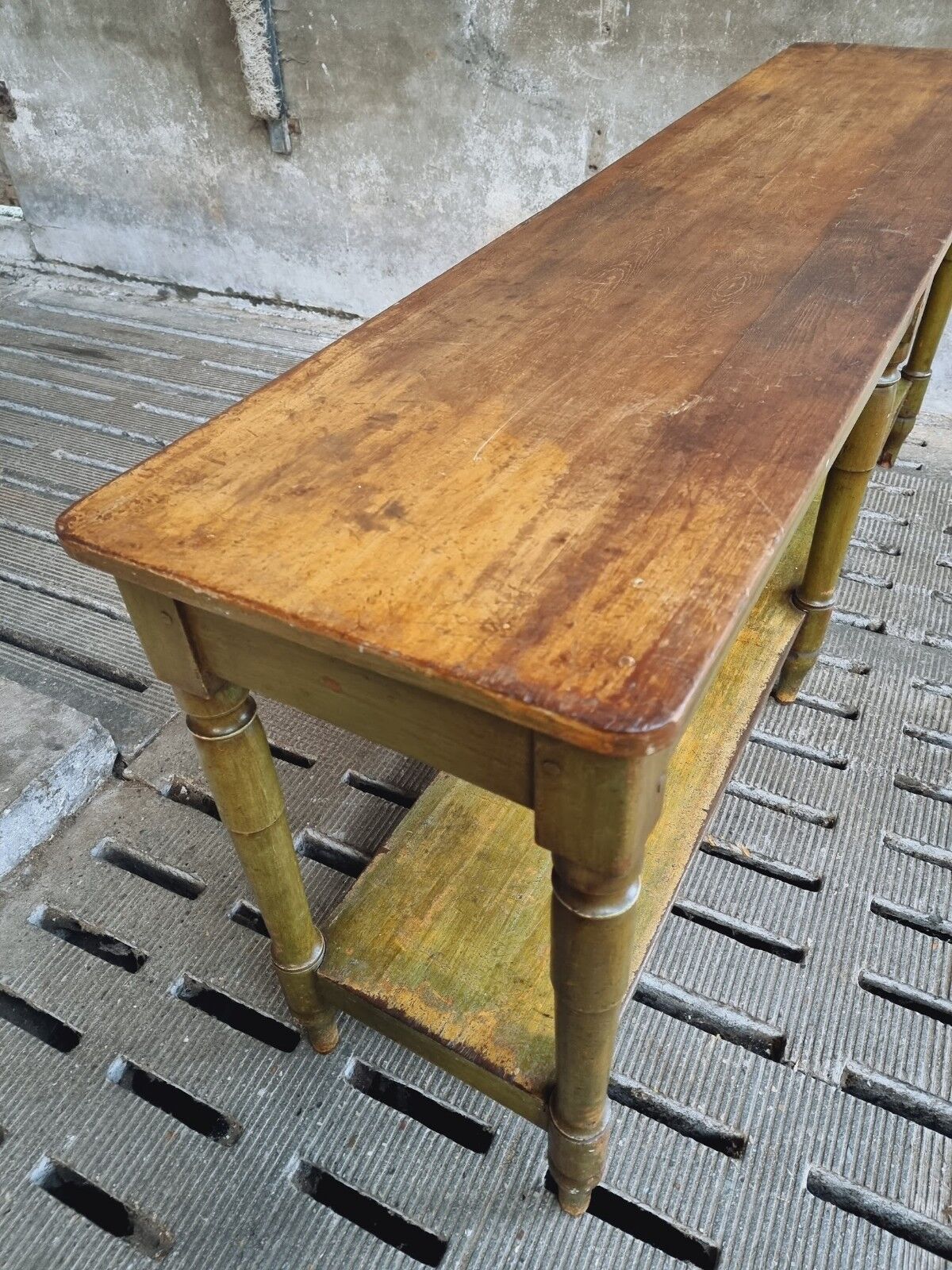 Antique counter side table wall table shop counter