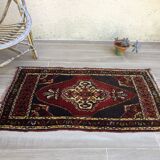 Pure wool oriental carpet 112 x 62cm