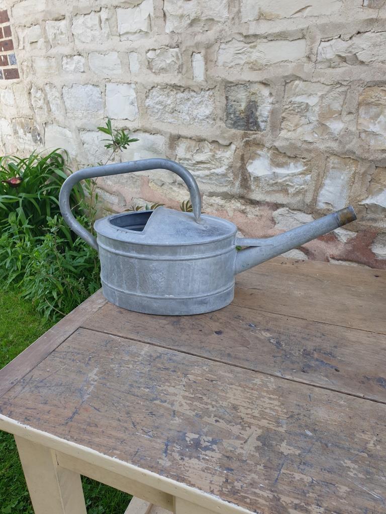 Zinc watering can