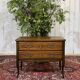 Commode 2 tiroirs de style Louis XV fin XIXème en noyer et peuplier