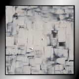Abstract painting painting "black or white"