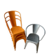 3 chairs and 1 Tolix armchair