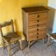 Commode en rotin, années 60
