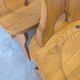 Vintage Alpine Wooden Chairs (Set of 4) Heart Cut-Out