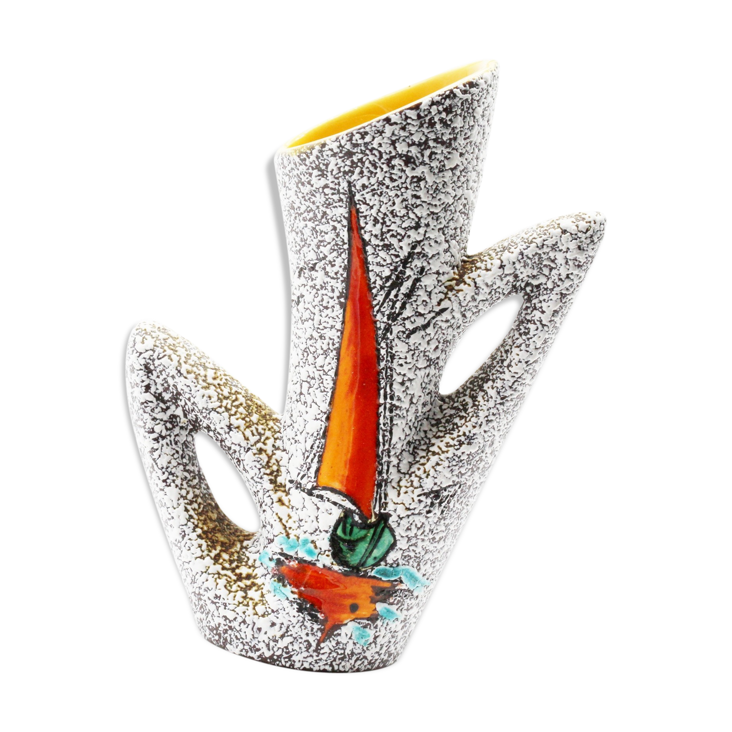 Ceramic vase boat