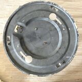 Industrial glass ceiling light, 60s-70s