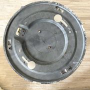 Industrial glass ceiling light, 60s-70s