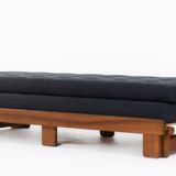 Vintage oak convertible bench by Alain Gaubert