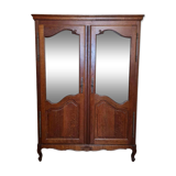 Small neo-rustic LXV style display case in natural wood