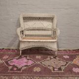 Canapé américain ancien en osier par Larkin Co, 1890