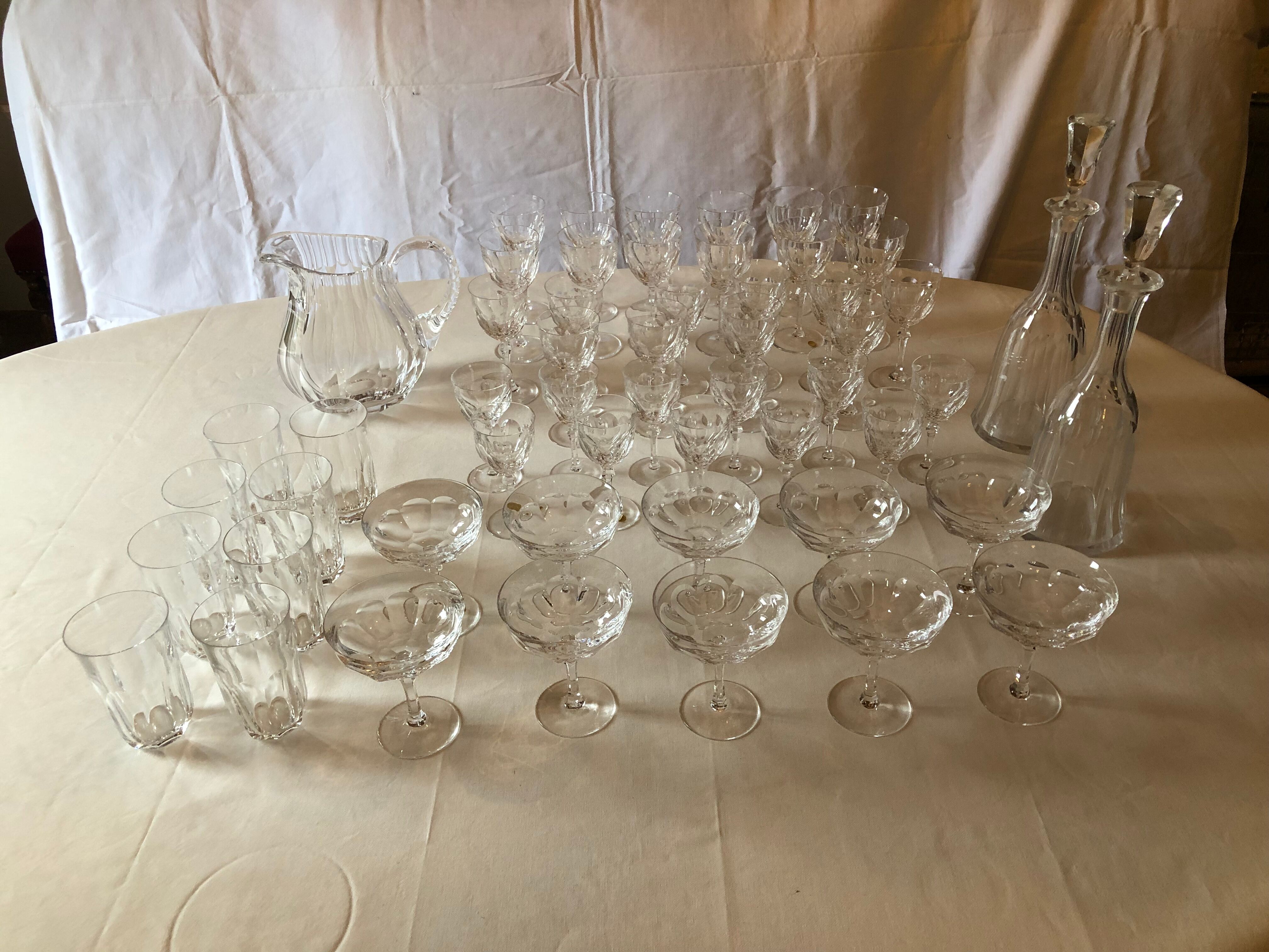 Service of crystal glasses from Wien brand Josephinehütte