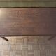 Vintage lift-top coffee table in solid oak – 1950s/60s