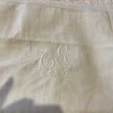 Monogram linen tai