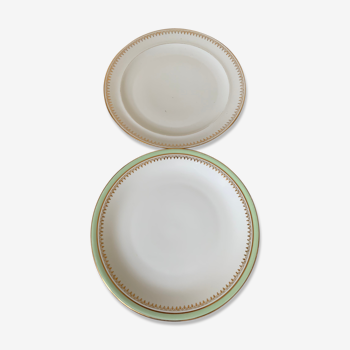 Deux assiettes porcelaine de Limoges