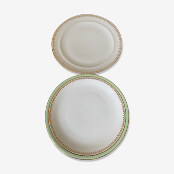 Two plates Limoges porcelain