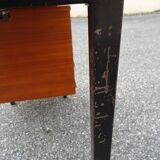 Vintage wood metal desk from the 60s