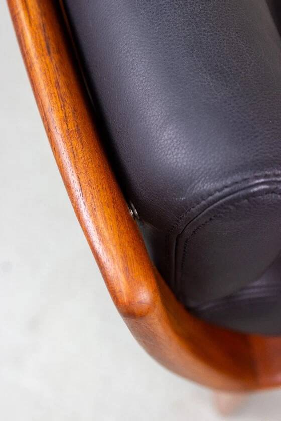 Vintage Teak Armchair High-Back Mid Century Danish
