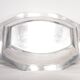 Silver-plated metal designer dish with hallmarks